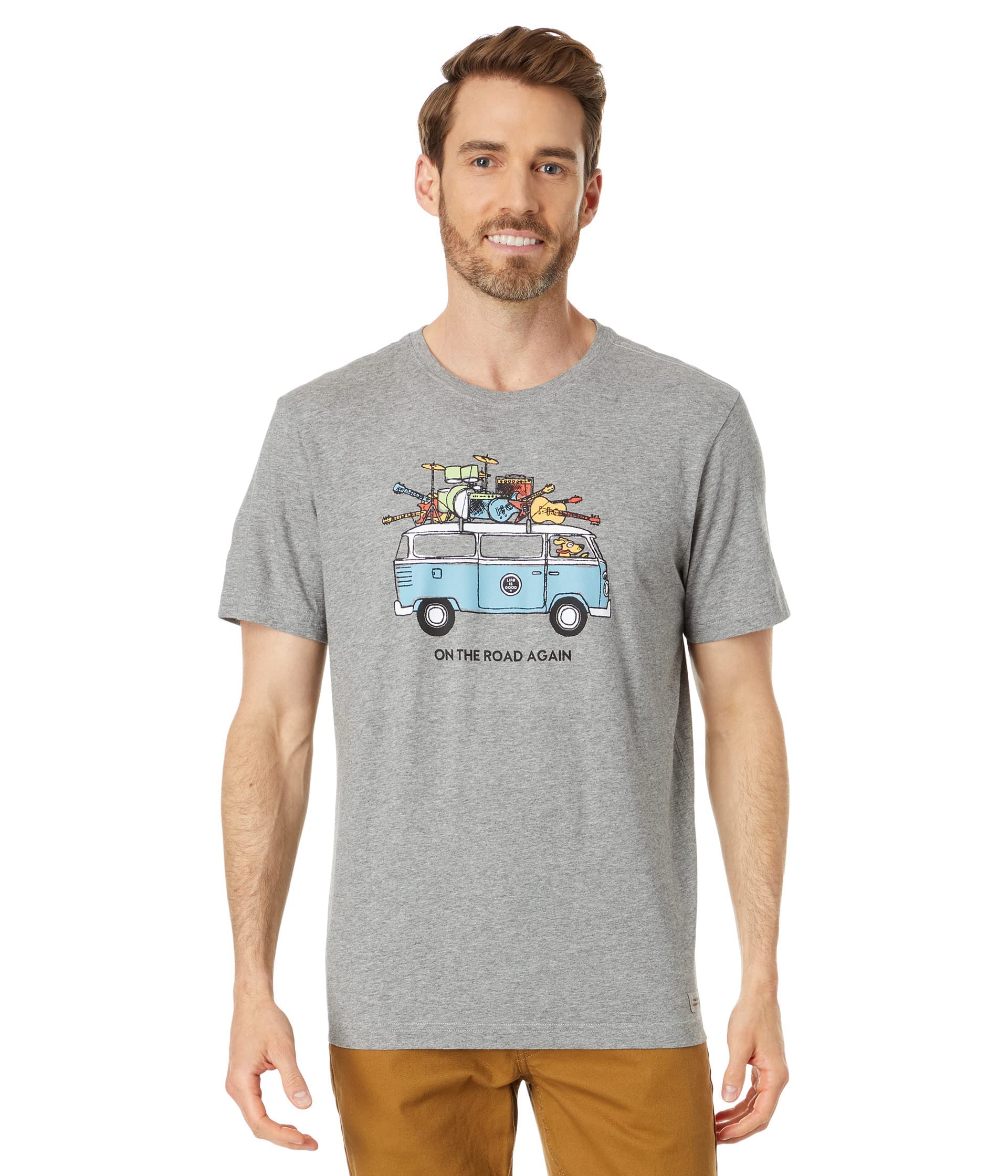 Life is Good On The Road Again Van Short Sleeve Crusher-Lite™ Tee