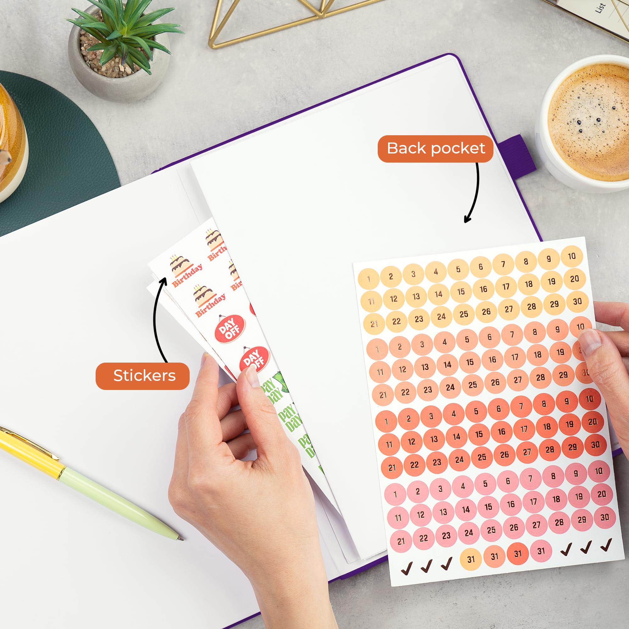 Clever Fox Afsprakenboek – Urenschema Planner met 15-Minuten Intervallen – Tijdblok Planner voor Dagelijks Werk & Taken – Wekelijkse & Maandelijkse Indelingen, Ongedateerd, Hardcover, A4-formaat
