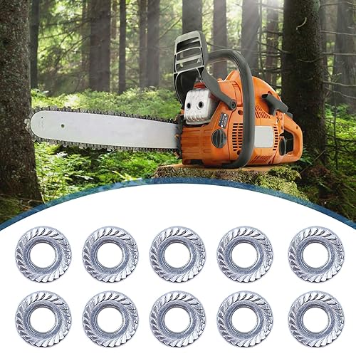 Miniatura 6 de AUMEL Kit de tuercas de barra 10 piezas para Echo CS-400 Husqvarna 55, 455, 460 Rancher Motosierra Brida Tornillo