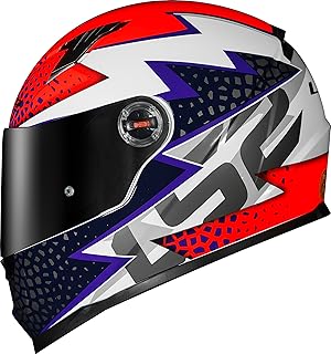 Capacete Ls2 FF358 Speedy - Branco/Roxo/Laranja 62/XL