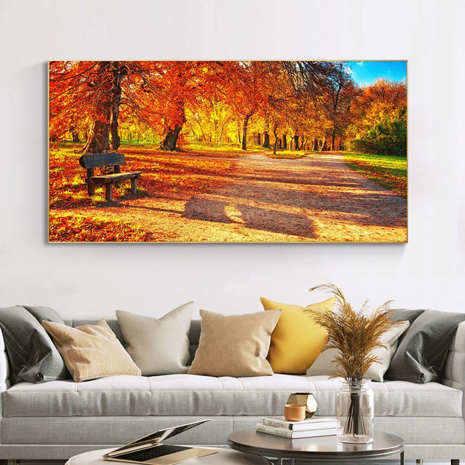 Cuadro decorativo de atardecer otoñal que aporta paz a tu hogar 8