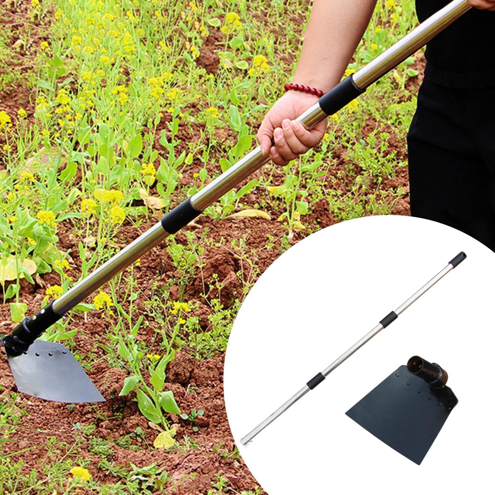 Verstellbare Hacke für Gartenarbeiten und Pflanzenpflege, 18cmx15cm
