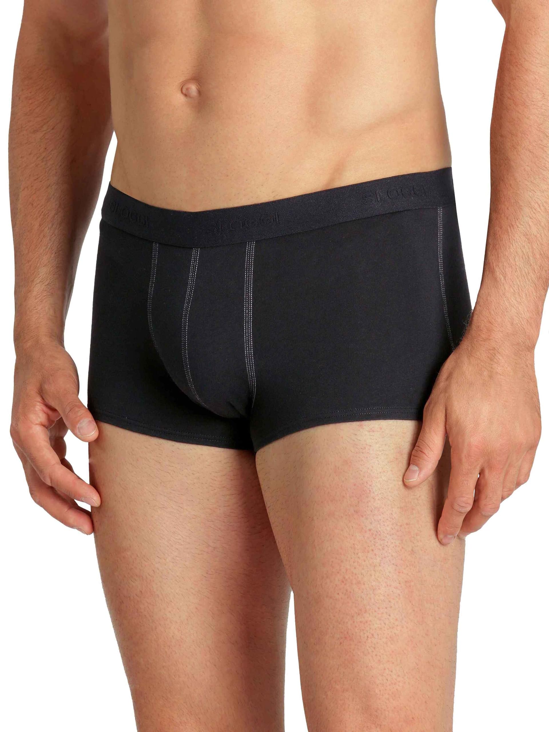 Sloggi Men's 24/7 Hipster 2P Plain Boxer Briefs, Black, Medium (Manufacturer Size:34)