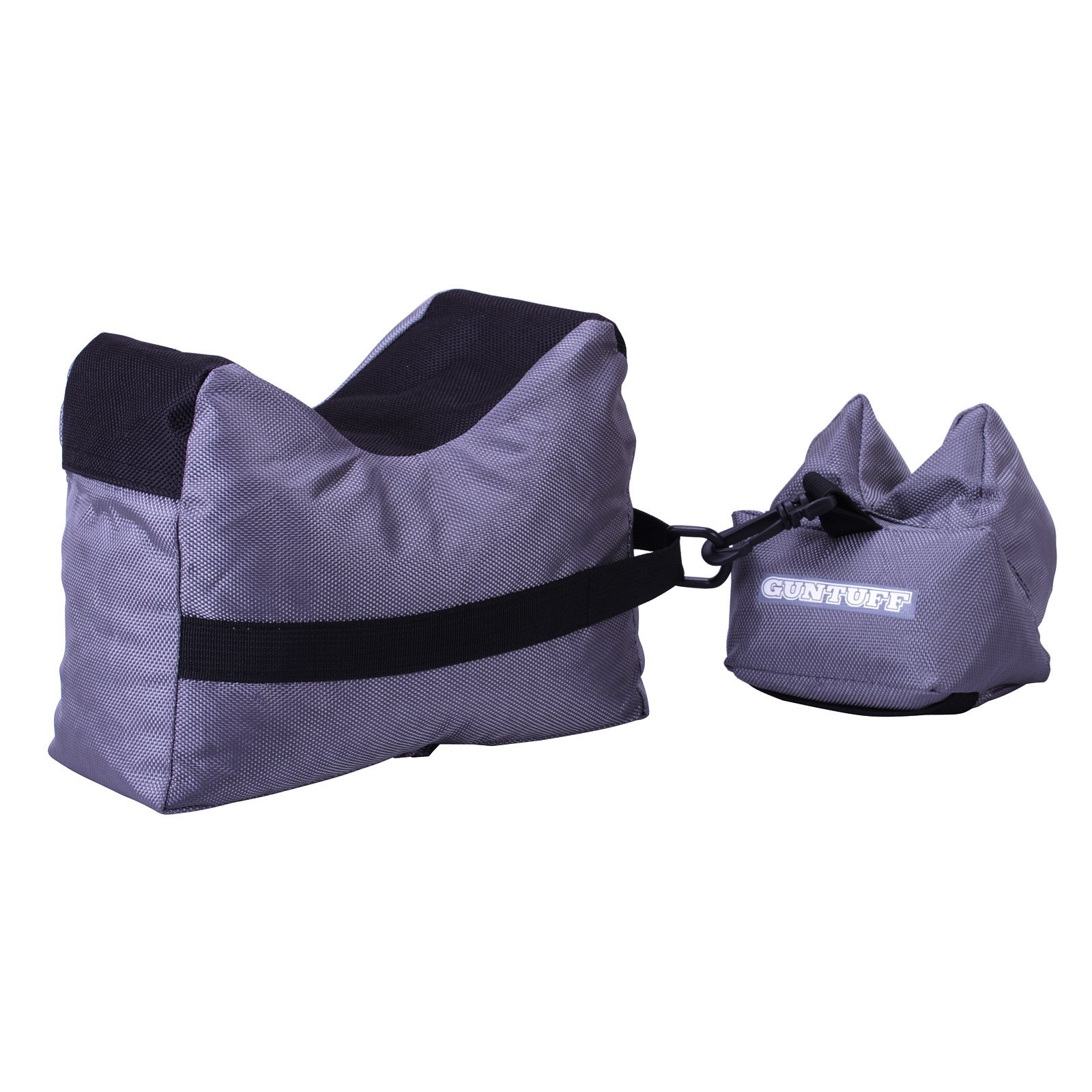 GunTuff 2 Piece Front & Rear Rifle Air Gun Bench Rest Bag Target Shooting - Compatible With Popular Rifles BSA Etc (Self Fill)