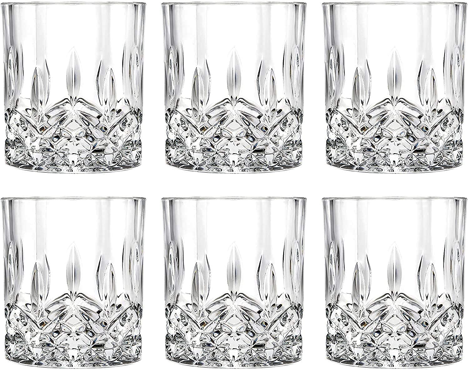 Buy Doeek Whiskey Glasses Set of 6 300ML/10OZ,Premium Scotch Glasses
