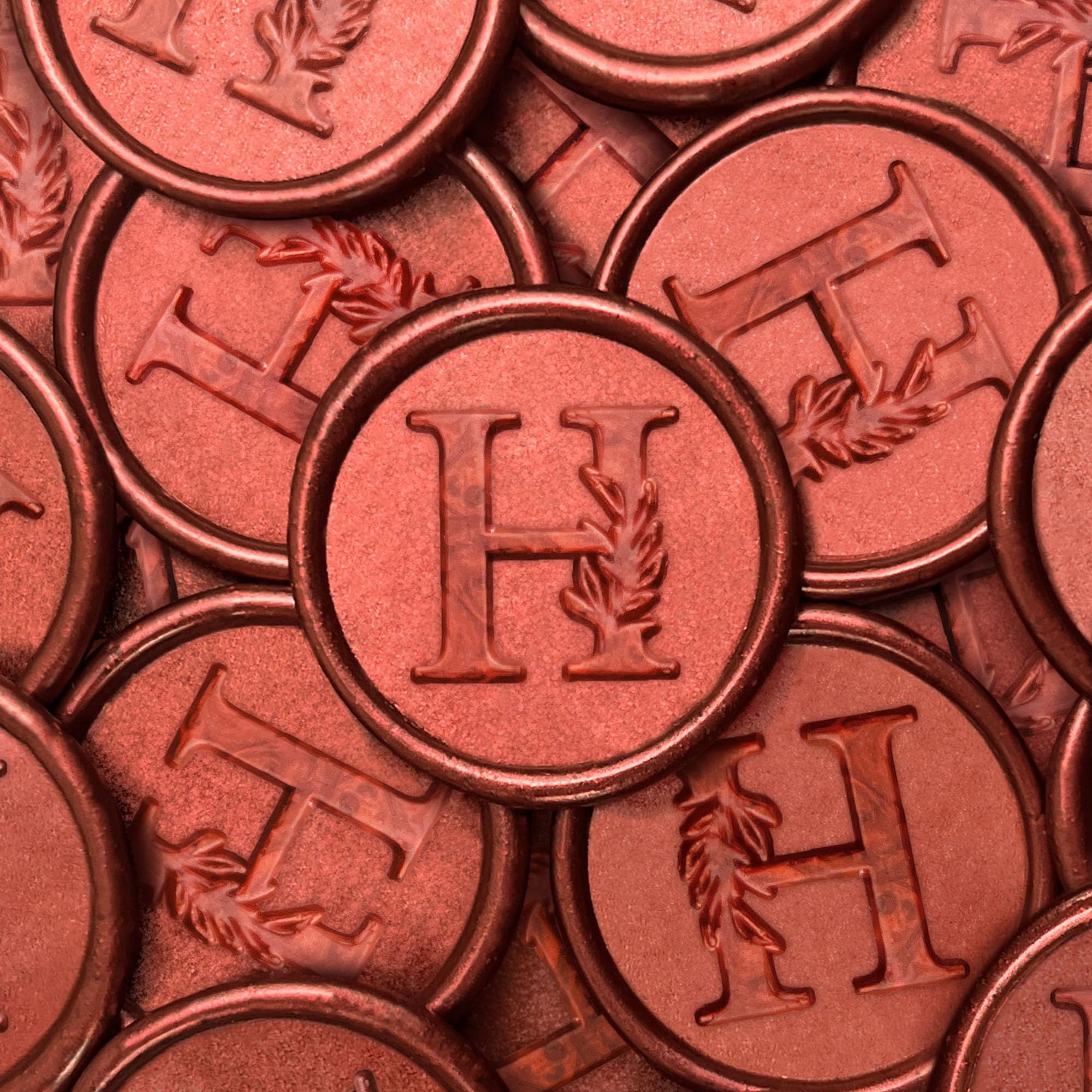 25Pcs Red Wax Seal Stickers Handmade Vintage Botanical Leaves Adhesive Letter Wax Stickers for Wedding Party Invitations, Envelope, Gift Wrap,