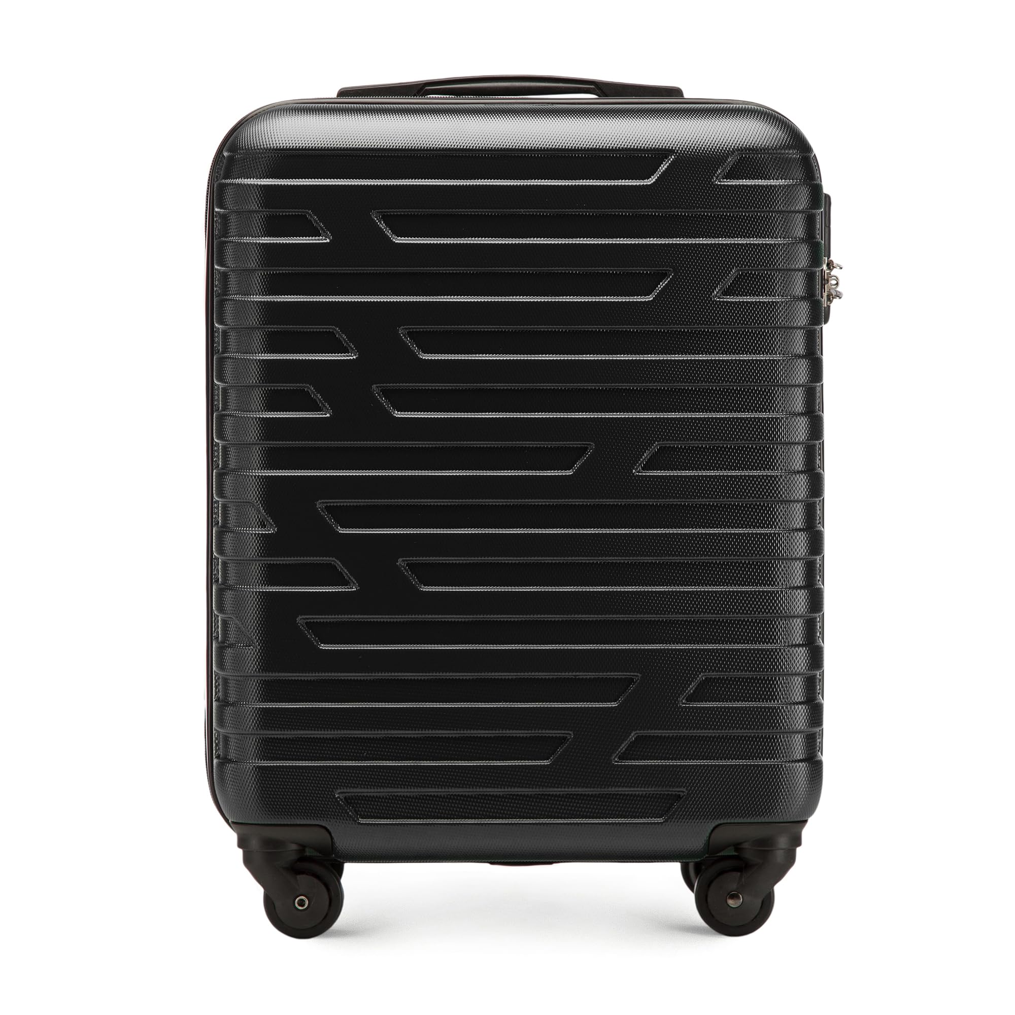 WITTCHEN A-line II valigia da cabina a mano | trolley a mano valigia da imbarco rigida in ABS di alta qualità e robusta Taglia S nero Ryanair/ITA Airways/easyJet/Volotea