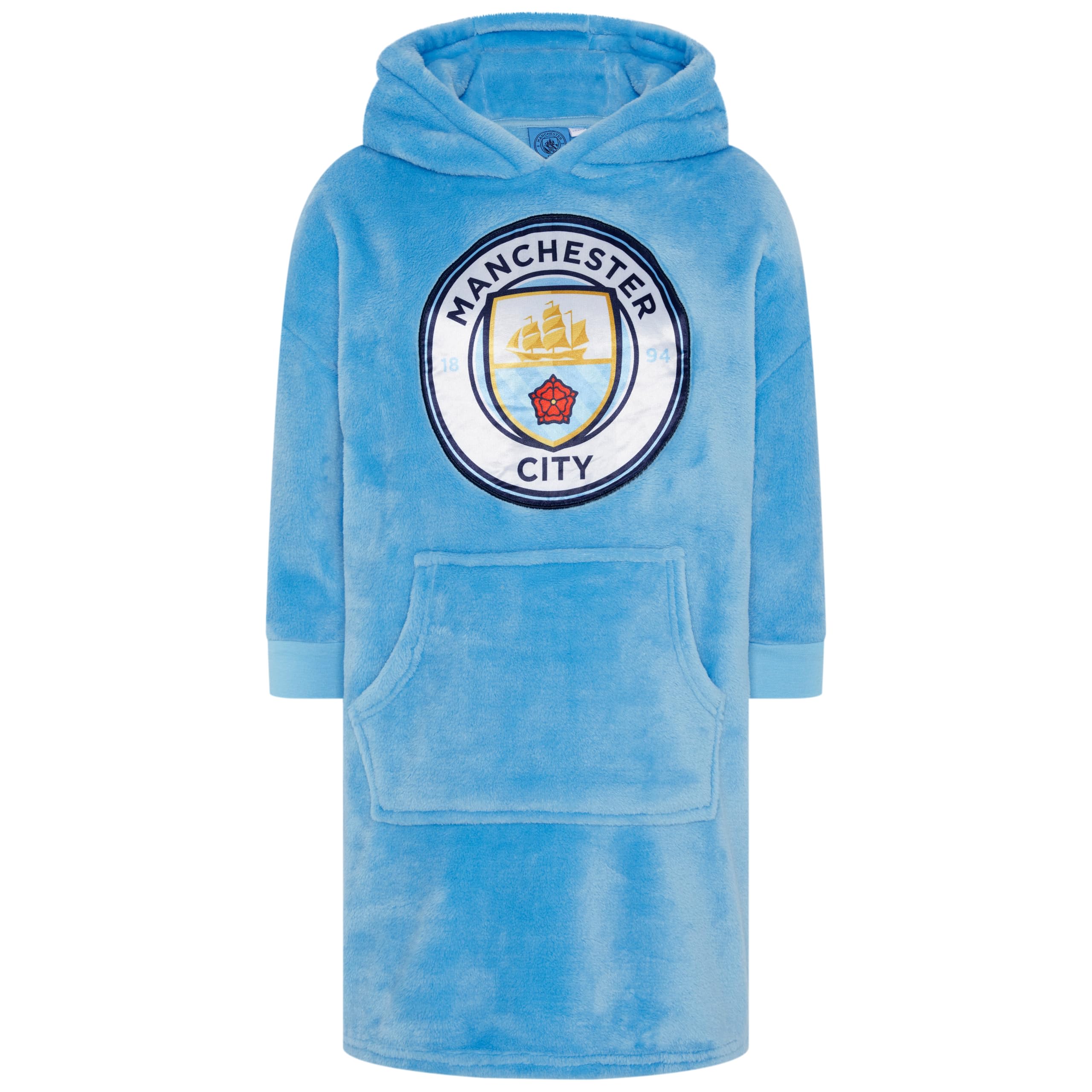 MANCHESTER CITY Football Oversized Wearable Blanket Hoodie - 10-12 Years 152cm