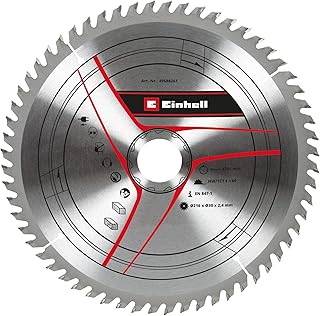Original Einhell Circular Saw Blade 216 x 30 mm (Saw Accessories, Diameter 216 mm, Intake 30 mm, 60 Teeth, Cutting Width 2.4 mm, for Pull Cap Mitre Saws and Mitre Saws)