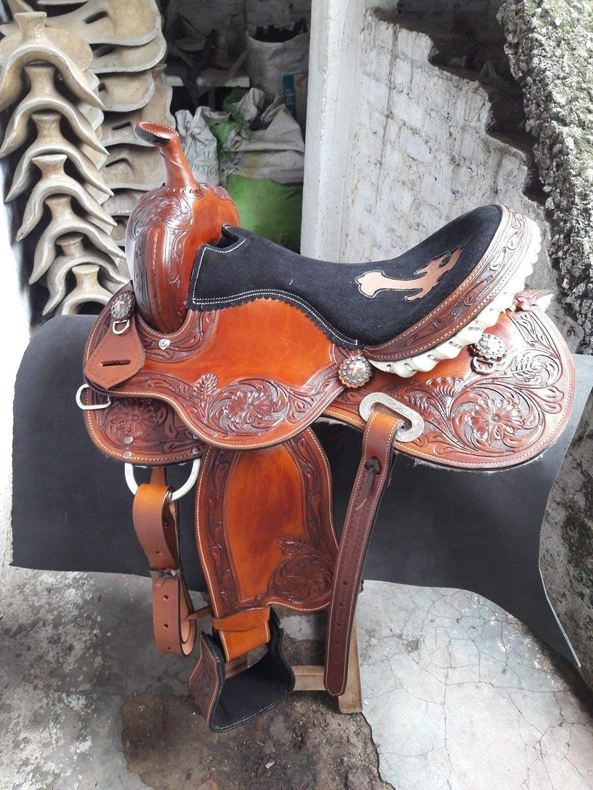 Sillín occidental del universo ecuestre estilo de carreras juveniles/niños silla de montar