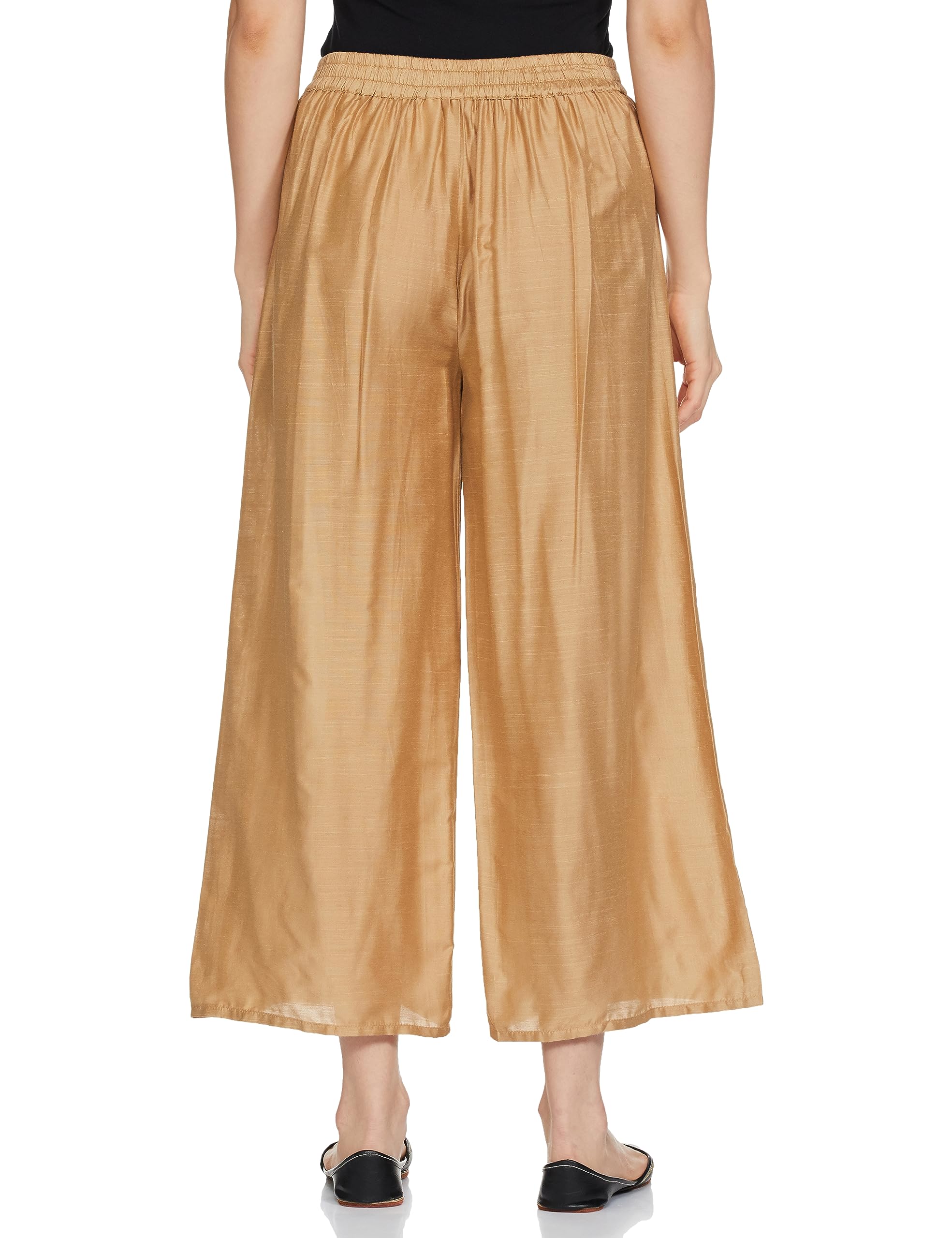 W for Woman Damen-Culottes aus Rayon-Gold, solide