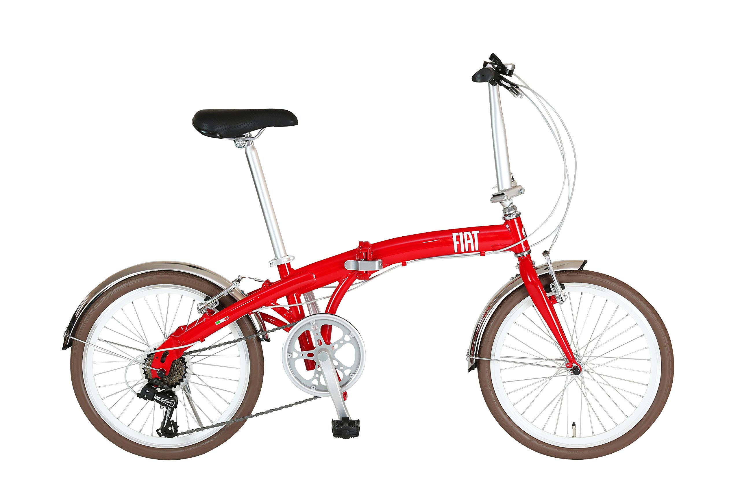 Amazon | FIAT AL-FDB207V レッド 軽量アルミフレーム コンパクト 