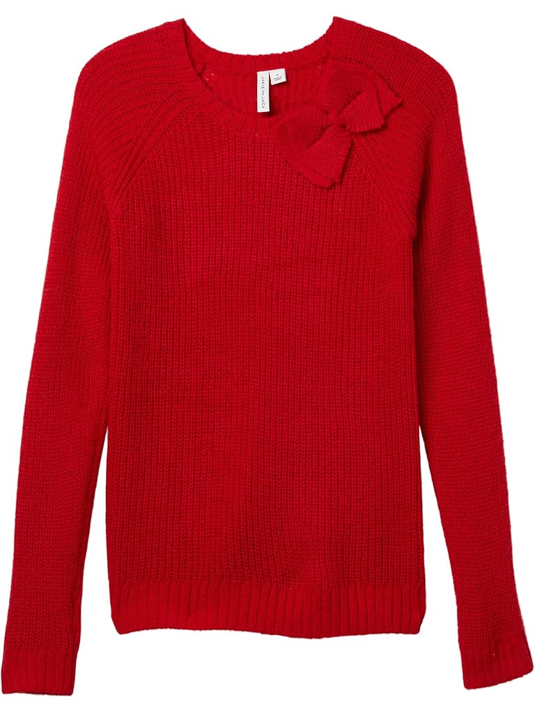 Red Janie and Jack Bow Shoulder Sweater (Toddler/Little Kids/Big Kids)