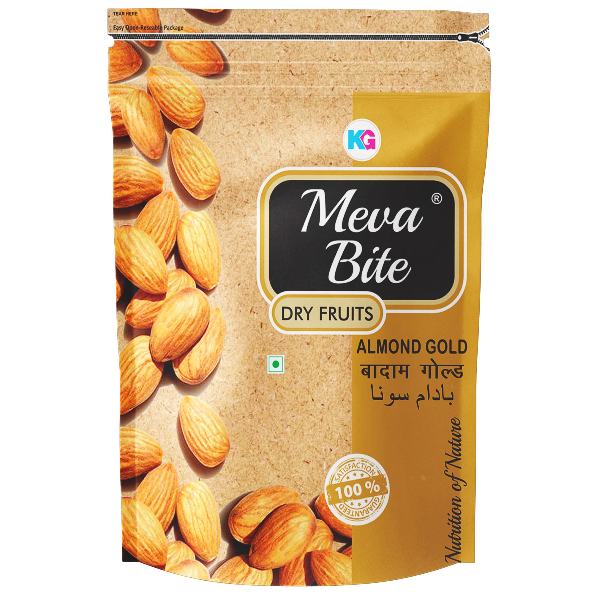 MevaBite Almonds Gold (JUMBO SIZE) Badam | 100% Natural Premium Raw Bold Size Almonds Pack Dried, Nutritious & Delicious Badam, Rich in Vitamin E & Manganese, Dry Fruit (Bold Size, 200 Grams) (B0B5TN7WMS) Amazon Price History, Amazon Price Tracker