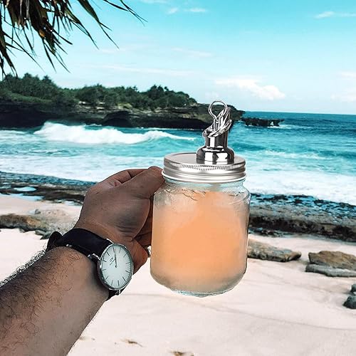 Miniatura 7 de Mason Jar Pour Spouts. flujo libre Mason Jar verter Spouts, tarro de albañil para boquilla tamaño de boca regular tapa de germinación dispensador de