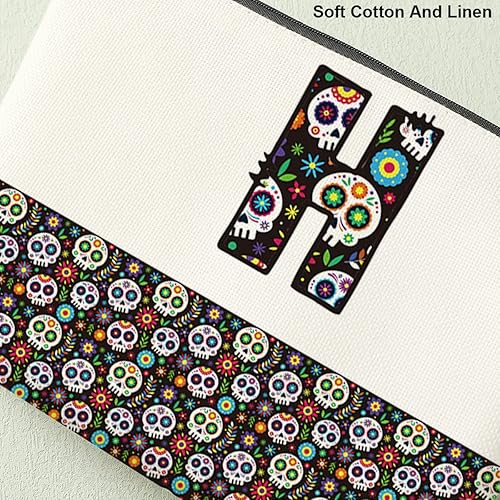 Miniatura 4 de Bolsa de cosméticos de maquillaje inicial personalizada, Blanco8