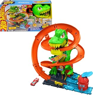 Hot Wheels T-Rex Feuerschlacht-Trackset