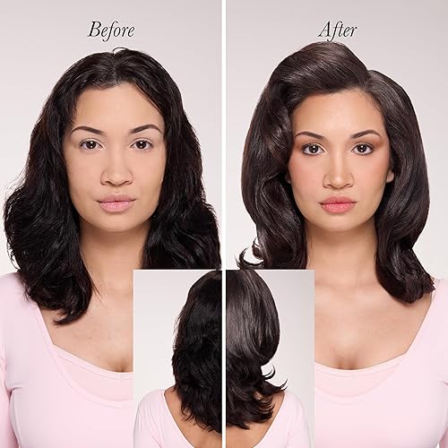 Miniatura 5 de L'ANGE Hair Le Volume Elevé 65MM 2-en-1 Secador de Cepillo de Titanio Secar y Peinar Único Barril de Forma Lágrima 3 Ajustes de Calor Flujo