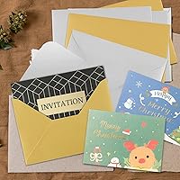 Vista 20 de Granhoolm 50 Pack 5x7 Envelopes,A7 Invitation envelopes V Flag 5.25 x 7 .25 for 5x7 Cards,Ideal for Invitations,Weddings,Parties,Greeting Sage Green