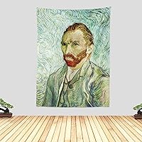 Vista 33 de Chitteri Vincent van gogh - Tapiz colgante de flores de almendra, 60 x 45 pulgadas, arte de pared de poliéster para decoración del hogar