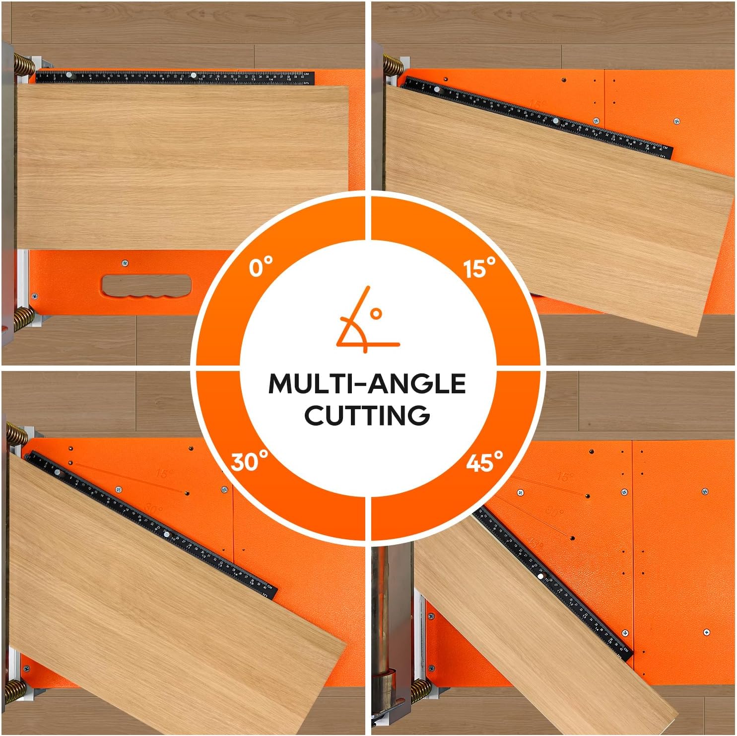 NAACOO 17mm Heavy Duty Laminate/Vinyl Floor Cutter, 13” Vinyl Plank Cutter with Wheel – Just 1 Step Meet Angle&Length Cutting, Flooring Tools - Cuts Laminate Floor, Engineer Wood, LVP/T, VCT, SPC, WPC