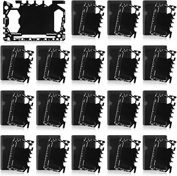 24 Pack Credit Card Multitools, 46 in 1 Wallet Size Tools with Sleeves