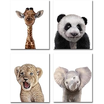 baby animal prints for nursery