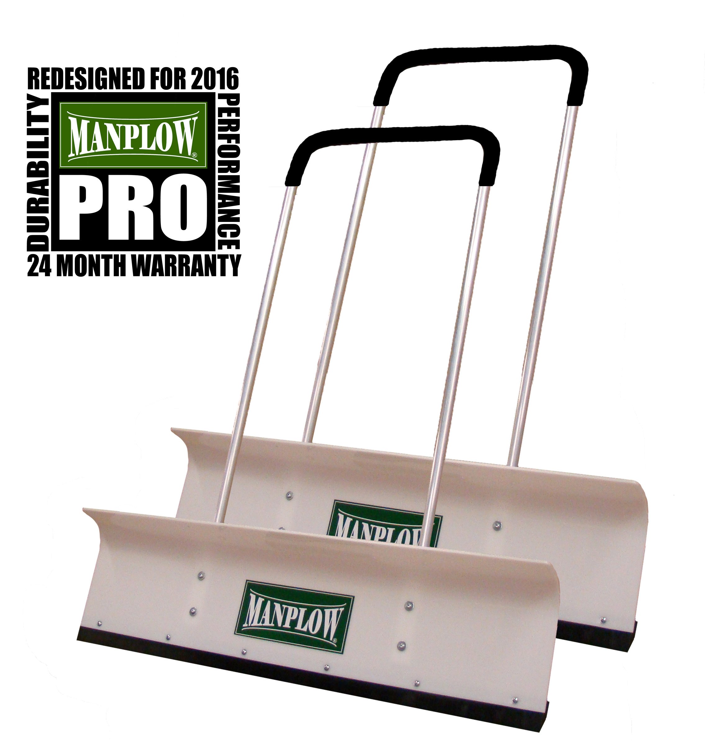 ManplowPRO42 2pk PRO Snow Pusher, 42"
