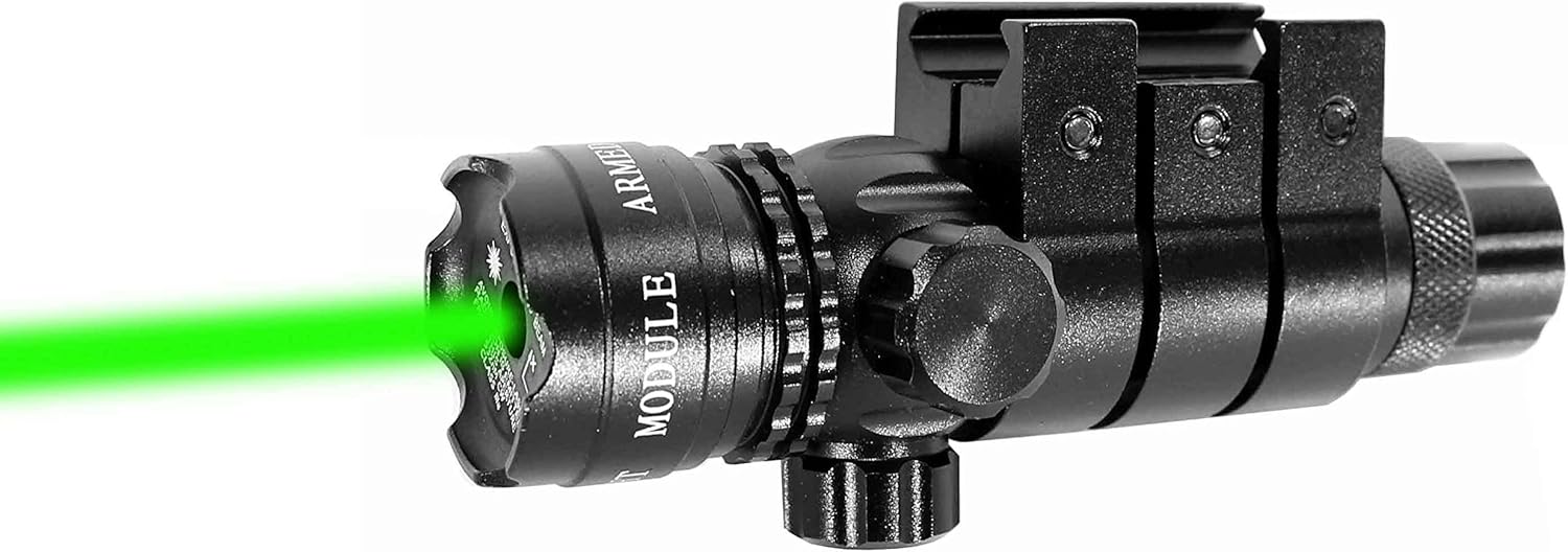 TRINITY Green Laser Sight Compatible with Stevens 320 Pump – Aluminum Picatinny Rail Mount Laser, Adjustable Windage Elevation, Class IIIA 635nM Less Than 5mW