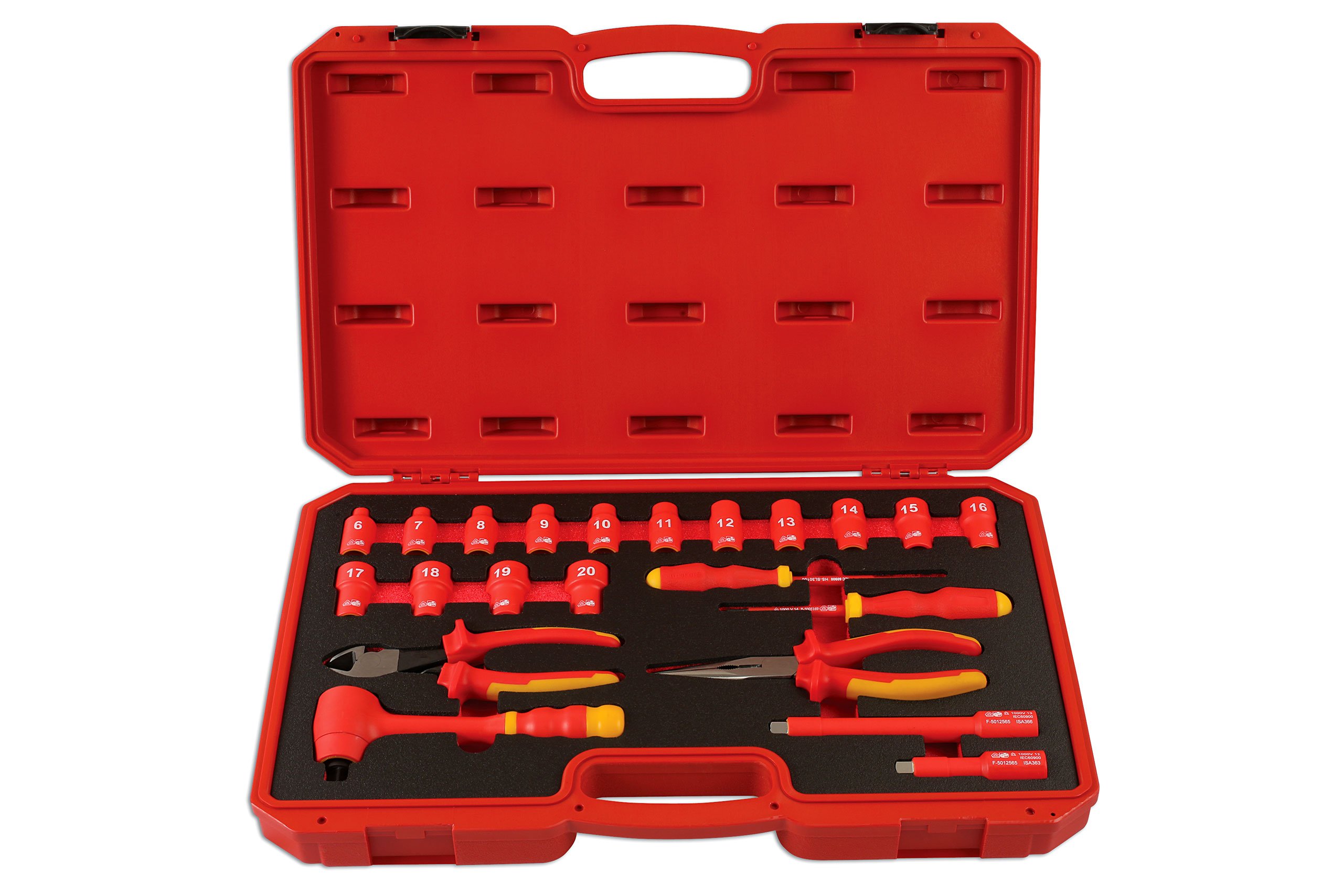 LASER TOOLS 6146 Kit utensili elettrici rosso/giallo