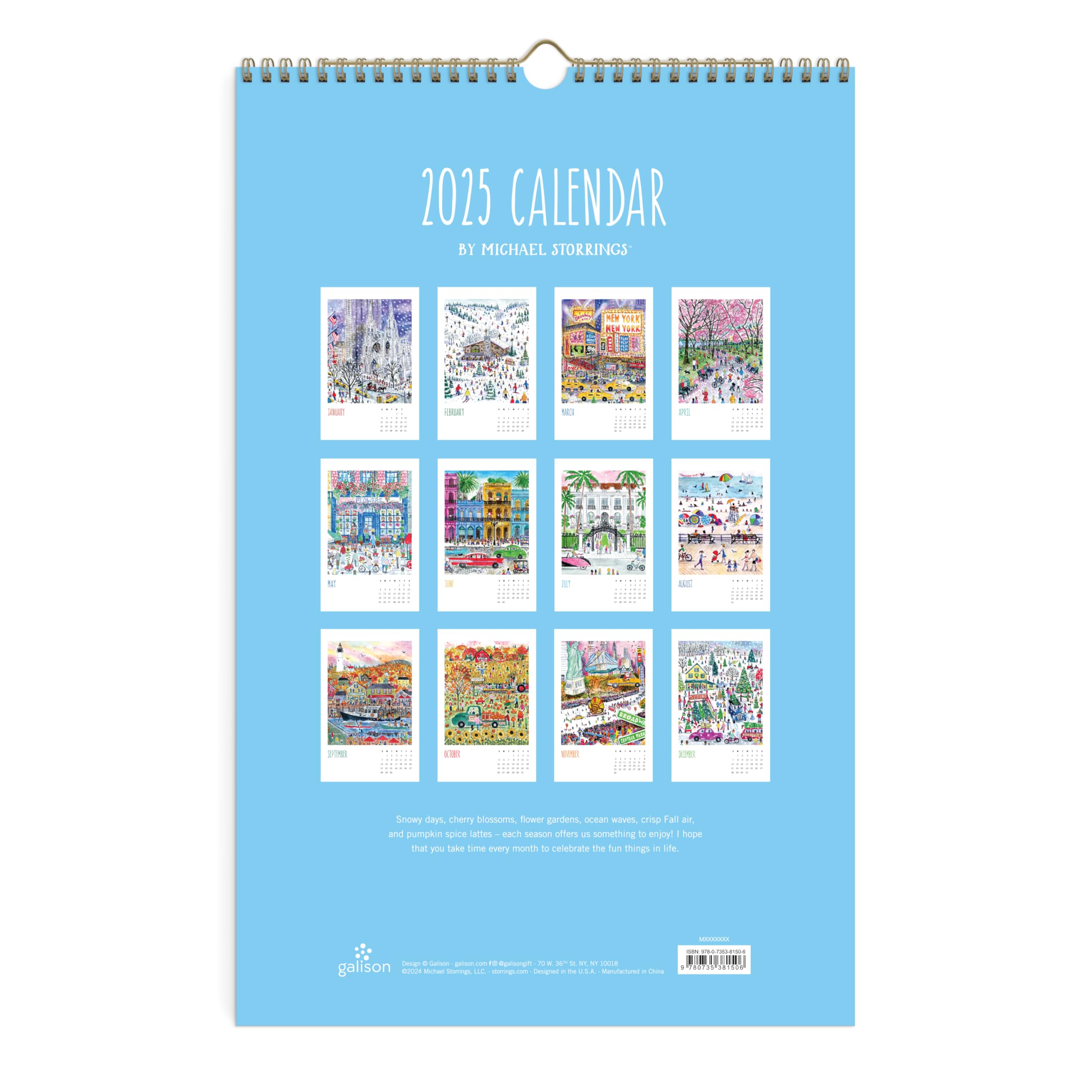 Michael Storrings 2025 Wall Calendar, Multicolor, 6"W x 4.5"H - Image 4