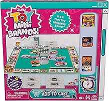 Spin Master Games, Toy Mini Brands Add to Cart Game, A Tiny Shopping Spree for Kids, 4 Collectible Toy Mini Brands Included, 2-4 Players, for Ages 6 & Up
