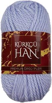 Kürkçü Han Boni Soft Type%100 Akrilik Örgü İpi 35g 59m – 4’lü Paket (Toplam 140g 236m) – Yumuşak Dokulu, Şiş ve Tığ Uyumlu, Atkı Bere Bebek ve Amigurumi İçin (Leylak)