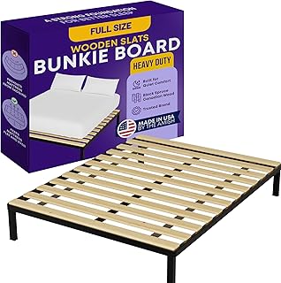 Greaton, Wooden Full Bed Slats for Support Under Mattress – Replacement Wood Slats for Full Size Bed Frame – Under Mattress Support Without Extra Height – 3.38 Standard Width