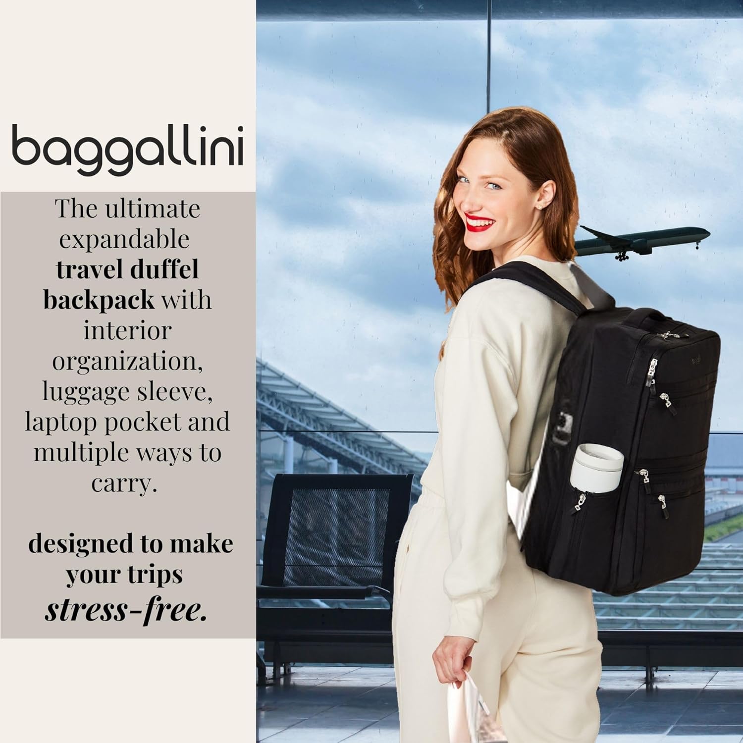 Baggallini Modern Convertible Travel Backpack