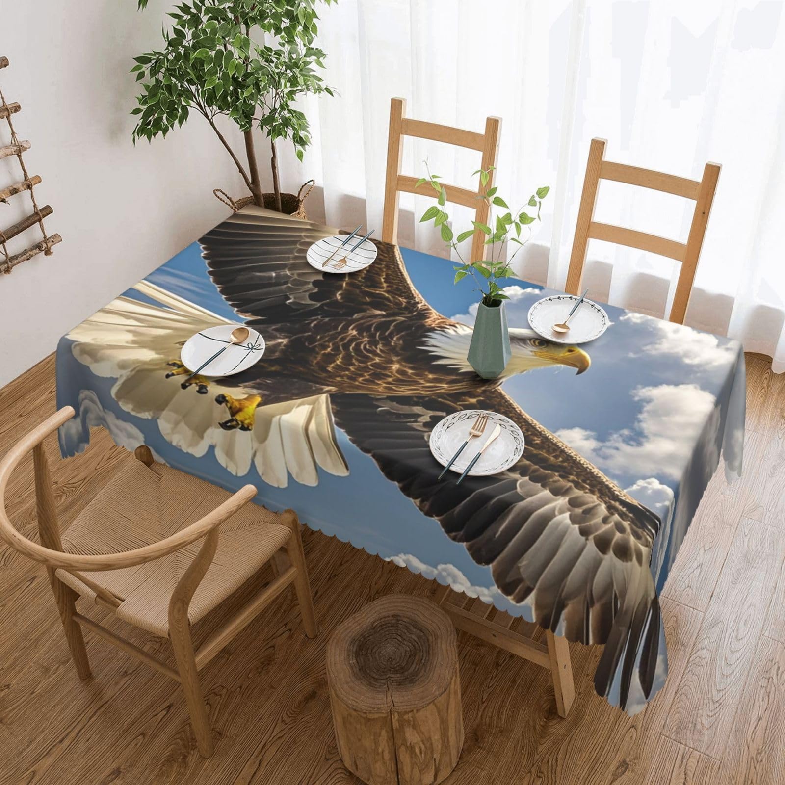 Nappe un aigle rectangulaire pour protéger la table durant vos dîners