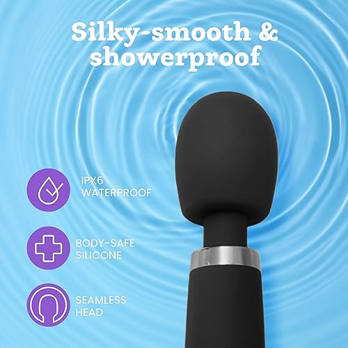 Miniatura 54 de Barra masajeadora Six Nine personal, recargable, inalámbrica, con 20 patrones de vibración, 8 velocidades, incluye bolsa de viaje