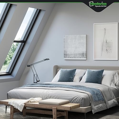 Miniatura 4 de NEATERIZE Juego de 2 fundas de almohada de terciopelo de alta calidad de 18 x 18 pulgadas, color azul polvoriento, fundas de almohada de tela