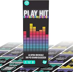 ATM Gaming Play HIT – Musical Board Game – Blind Test, Karaoke and Quiz for Parties – 2 to 10 Players – Fun, Dynamic and Teams – Perfect for Evenings, Families and Friends – Italian