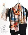 PoeticEHome 100% Mulberry Silk Long Scarf - Women's Large Oblong Shawl for Head, Neck, and Hair Wrap, with Gift Packaging