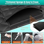 Dog Car Seat Cover for Back Seat with Hard Bottom, Ultra Thick Hard Bottom Waterproof Back Seat Extender for Dogs,Dog Hammock Dogs Bed for Cars, SUVs,Pet Seat Cover for Back Seat Holds 400lbs