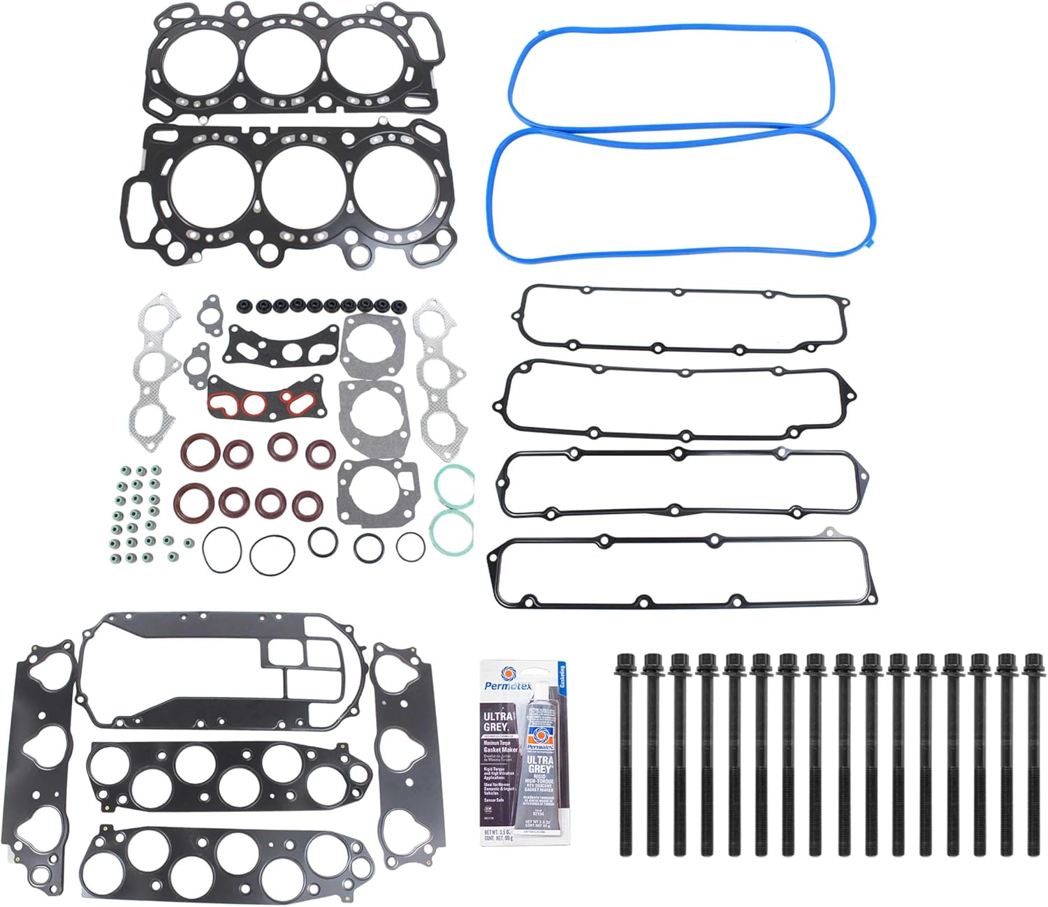 CPWK140 Head Gasket Set Bolt Kit Fits: 02-04 Honda Odyssey Pilot 3.5L SOHC J35A4
