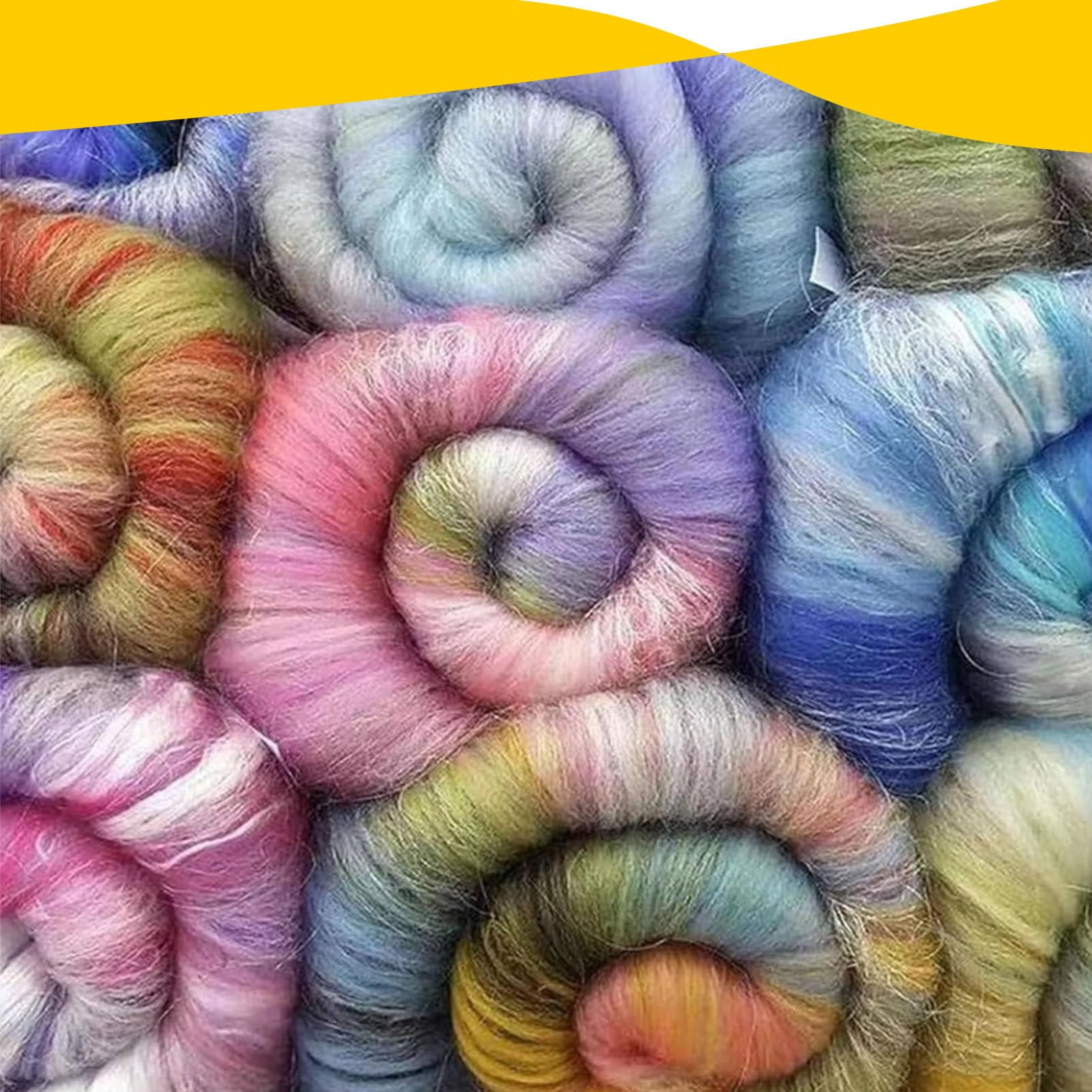 Handkurbel-Wollkardiermaschine, Breite Holztrommel Zum Mischen, KäMmen Und Spinnen Von Wolle, FüR DIY-Wollfilz C