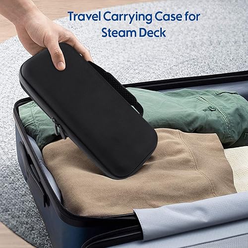 Miniatura 8 de NEWENMO Funda de transporte compatible con cubierta de vapor, adaptador de CA integrado, almacenamiento portátil para viajes, funda protectora
