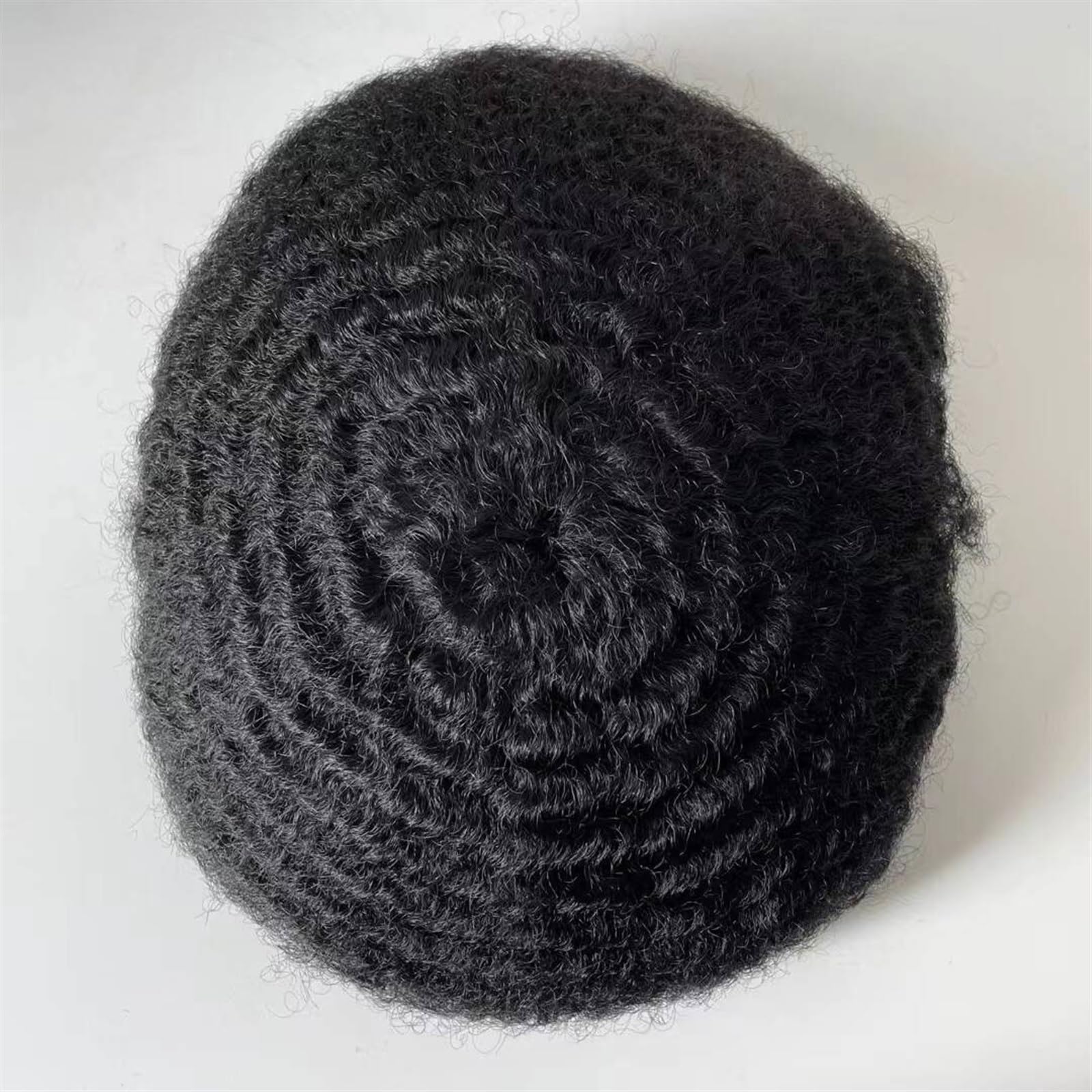 Peruka męska 8 mm Afro Curl Men Toupee System wymiany włosów dla mężczyzn z pełnymi koronkowymi doczepami Peruka dla mężczyzn