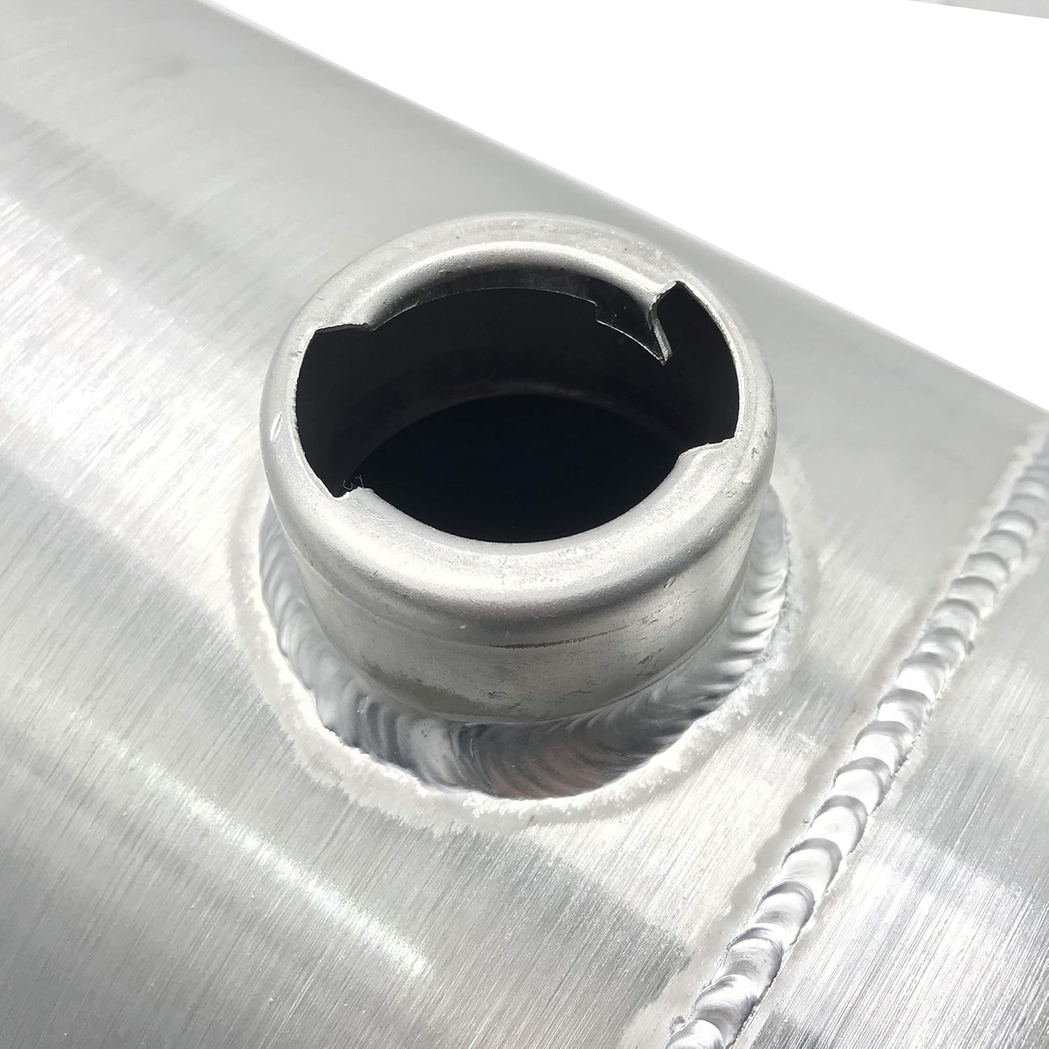 JSD AUTO PARTS 12 Gallon 10" x36" End Fill Spun All Aluminum Gas Tank / Fuel Tank 3/8 NPT Outlet