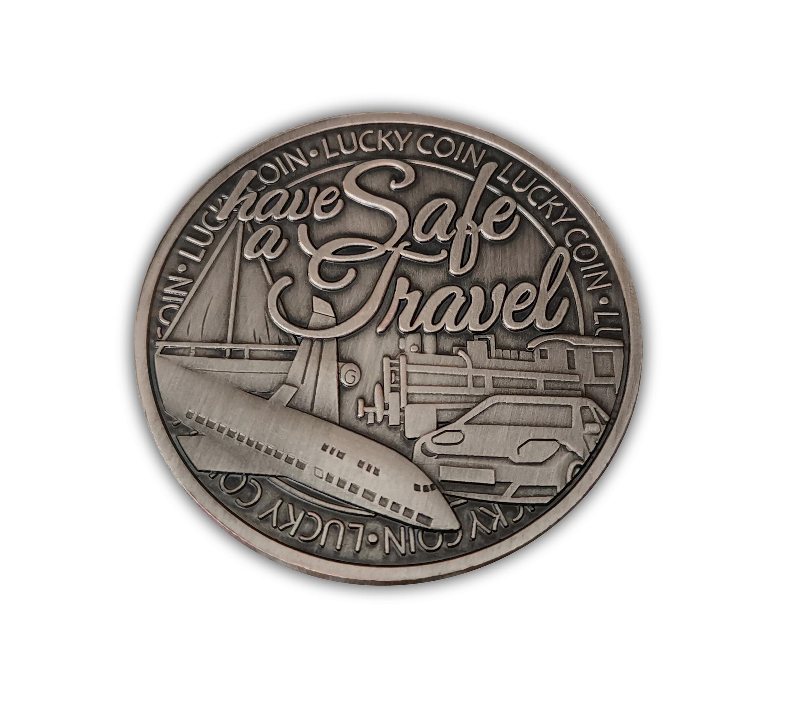Eillwin Safe Travel Lucky Commemorative Coin Souvenir Talisman Keepsake