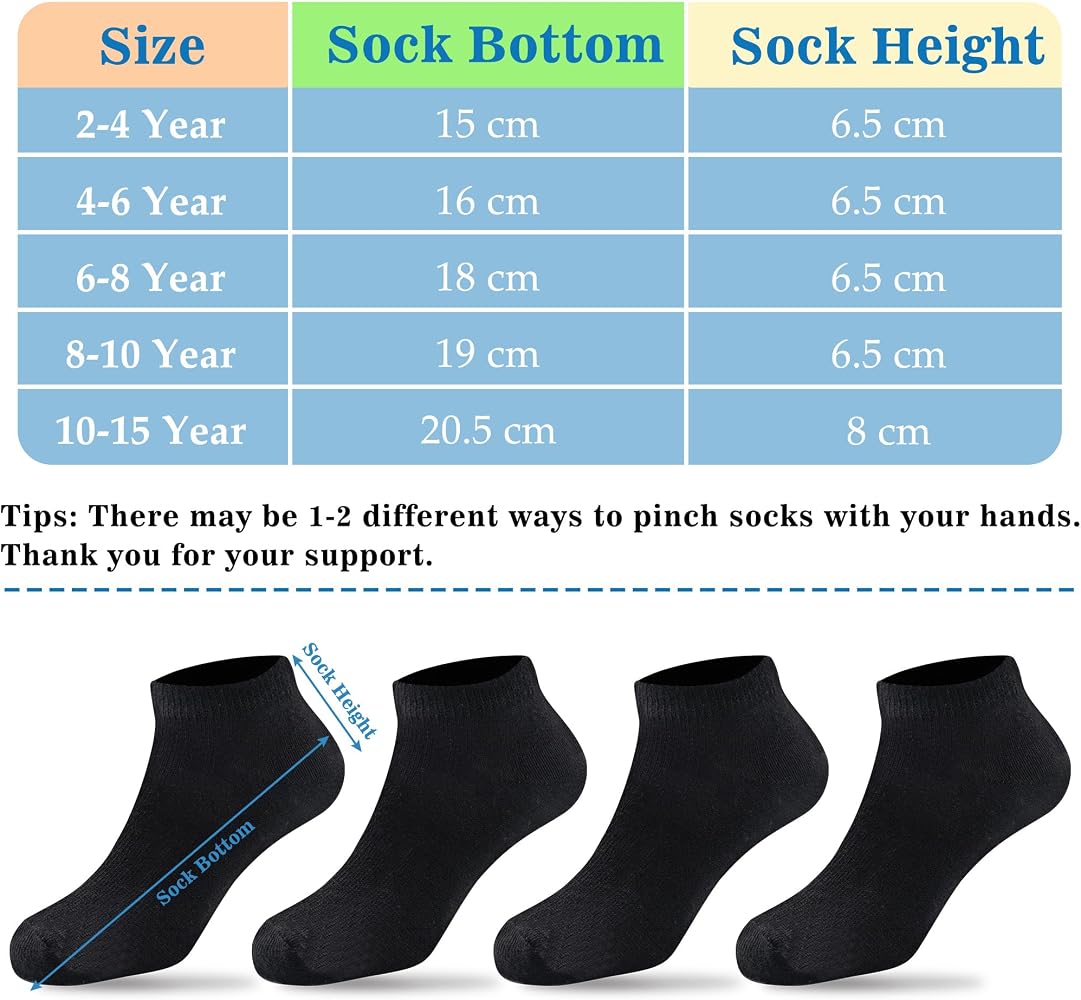 Chaussettes Bebe 12-18 Mois Duufin 12 Paires Chaussettes Pour Garçon Fille Chaussettes Enfant