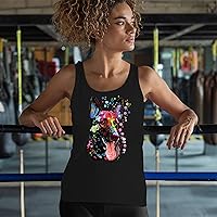 Vista 4 de Tee Hunt Dean Russo - Camiseta sin mangas para mujer, diseño de pastor alemán