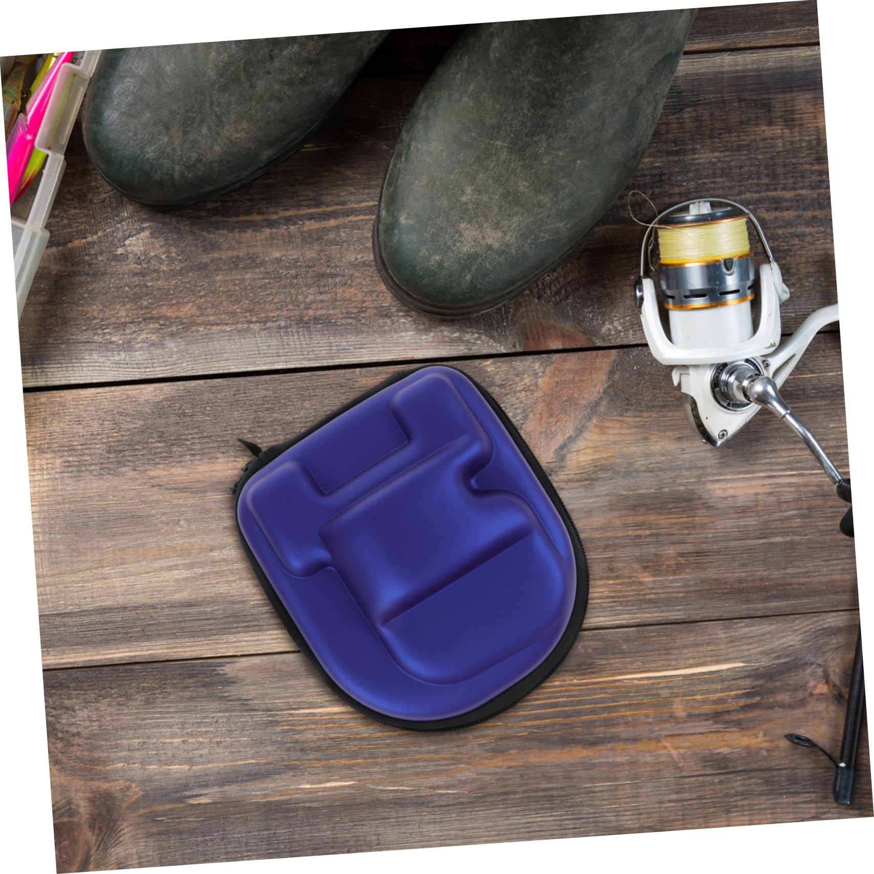 BESPORTBLE 4pièces Housse De pour Moulinet De Étui De Rangement Eva Imperméable pour Moulinet Baitcaster Portable pour Main